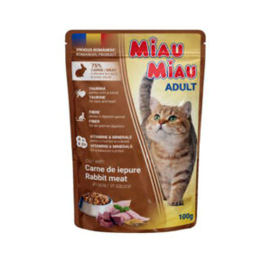 MIAU MIAU RABBIT IN GRAVY 100gr