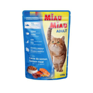 MIAU MIAU SALMON IN GRAVY 100gr