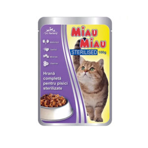 MIAU MIAU STERILISED CAT CHICKEN IN GRAVY 100gr