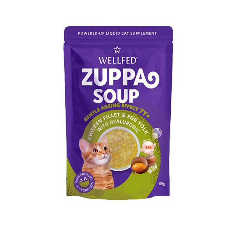 PET INTEREST WELLFED ZUPPA SOUP CHICKEN AND EGG YOLK 85gr