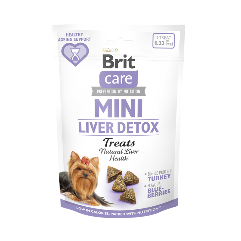 BRIT CARE MINI DOG TREATS LIVER DETOX 50gr BRIT CARE MINI DOG TREATS LIVER DETOX 50gr