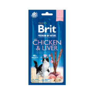 BRIT PREMIUM CAT STICKS WITH CHICKEN AND LIVER 3pcs