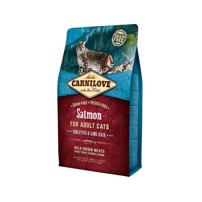 CARNILOVE CAT ADULT SENSITIVE LONG HAIR SALMON 6kg