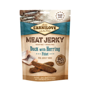 CARNILOVE MEAT JERKY DUCK WITH HERRING FILLET ADULT DOG 100gr