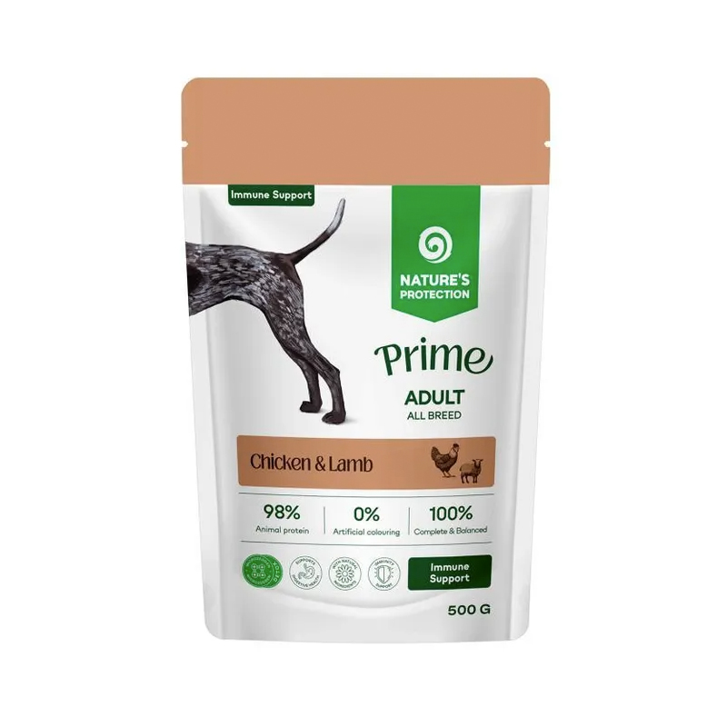 NATURE'S PROTECTION DOG CHICKEN AND LAMB 500gr NATURE'S PROTECTION DOG CHICKEN AND LAMB 500gr