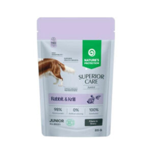 NATURE'S PROTECTION JUNIOR DOG ALL BREEDS RABBIT AND KRILL 85gr