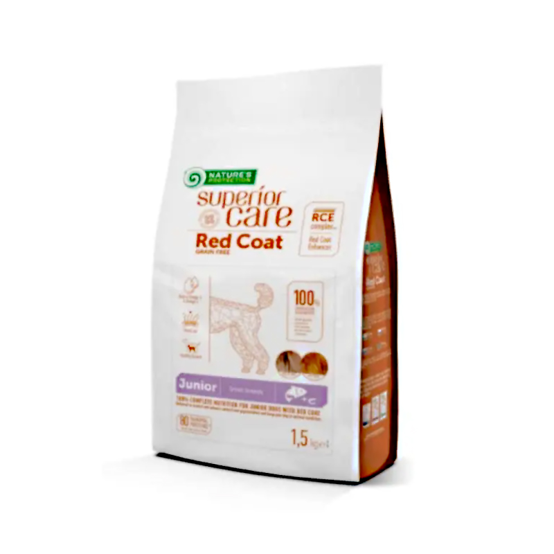 NATURE'S PROTECTION RED COAT SALMON JUNIOR MINI 1.5kg NATURE'S PROTECTION RED COAT SALMON JUNIOR MINI 1.5kg