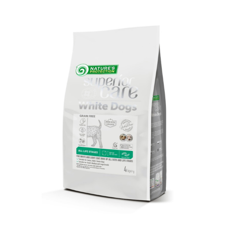 NATURE'S PROTECTION SUPERIOR CARE WHITE DOG INSECT GF ALL LIFE STAGES 4 kg NATURE'S PROTECTION SUPERIOR CARE WHITE DOG INSECT GF ALL LIFE STAGES 4 kg