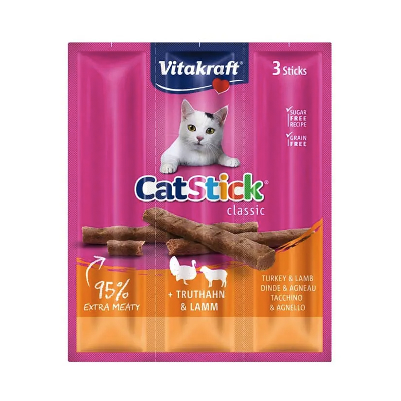 VITAKRAFT CAT STICK 3τμχ ΓΑΛΟΠΟΥΛΑ ΚΑΙ ΑΡΝΙ 18gr VITAKRAFT CAT STICK 3τμχ ΓΑΛΟΠΟΥΛΑ ΚΑΙ ΑΡΝΙ 18gr