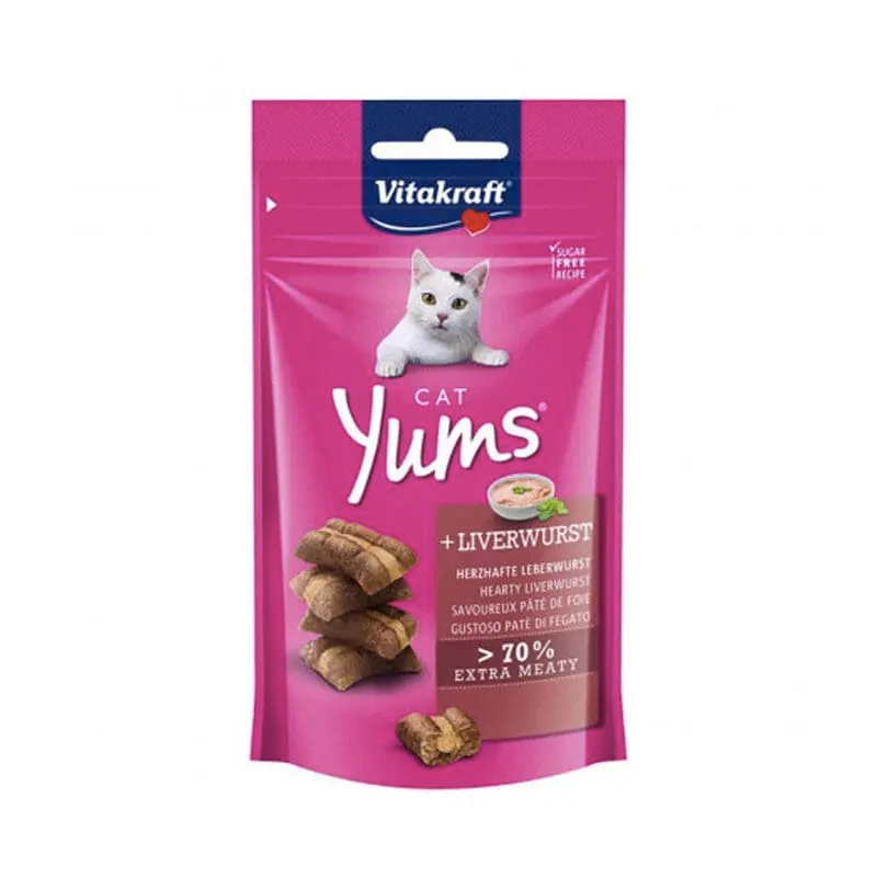 VITAKRAFT CAT YUMS ΓΕΜΙΣΤΕΣ ΣΥΚΩΤΙ 40gr VITAKRAFT CAT YUMS ΓΕΜΙΣΤΕΣ ΣΥΚΩΤΙ 40gr