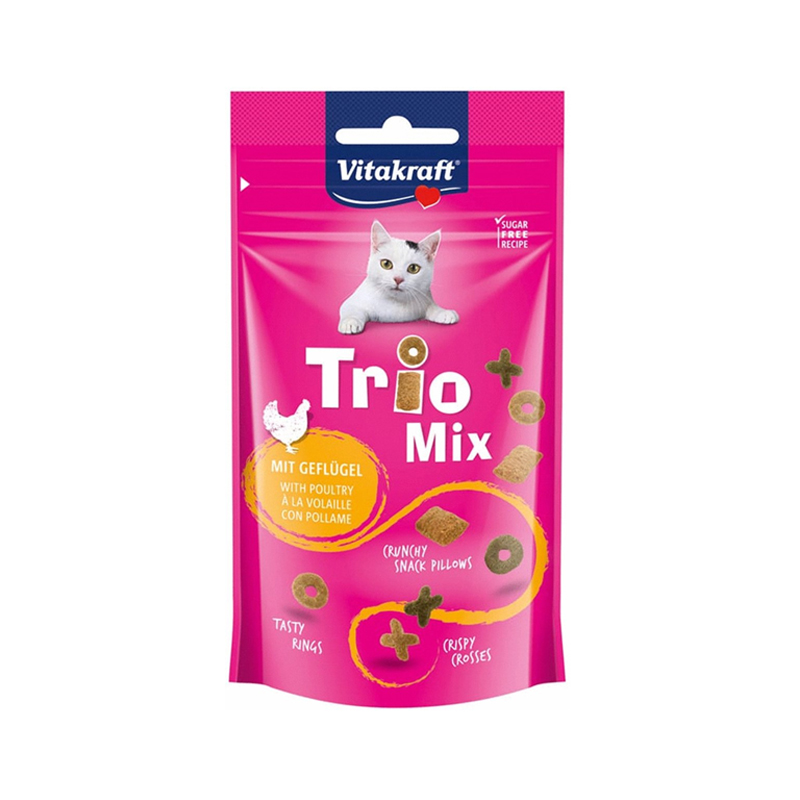 VITAKRAFT TRIO MIX ΚΟΤΟΠΟΥΛΟ 60gr VITAKRAFT TRIO MIX ΚΟΤΟΠΟΥΛΟ 60gr