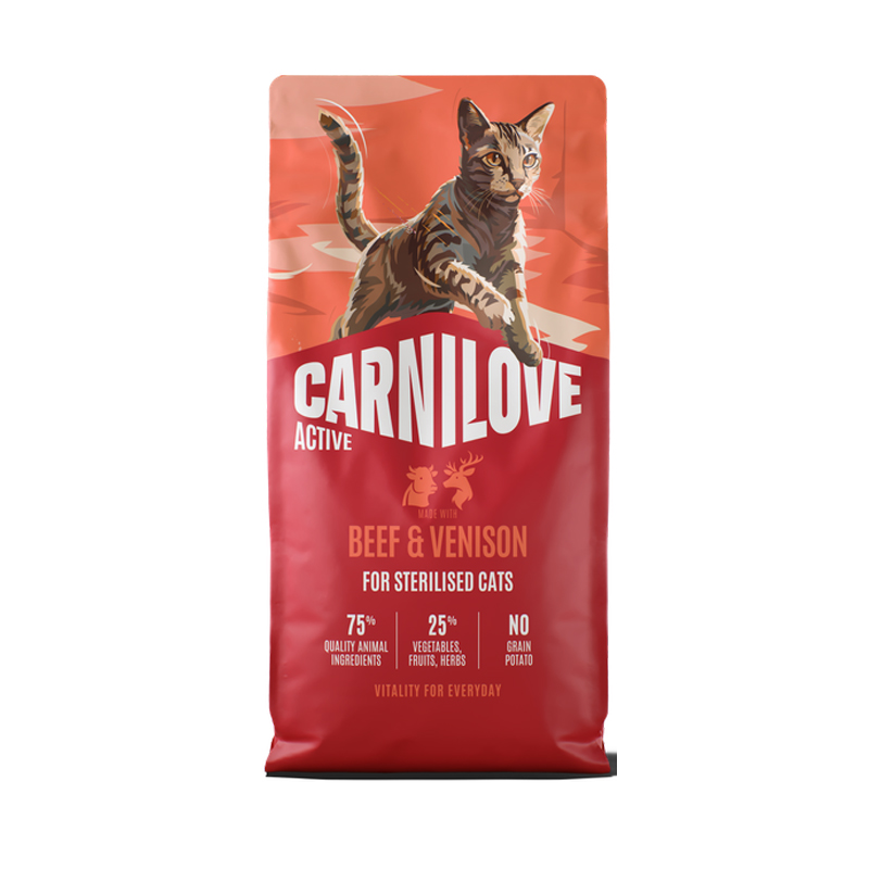 CARNILOVE CAT ACTIVE STERILISED BEEF AND VENSION CARNILOVE CAT ACTIVE STERILISED BEEF AND VENSION
