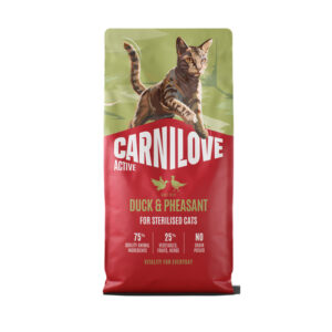 CARNILOVE CAT ACTIVE STERILISED DUCK AND PHEASANT