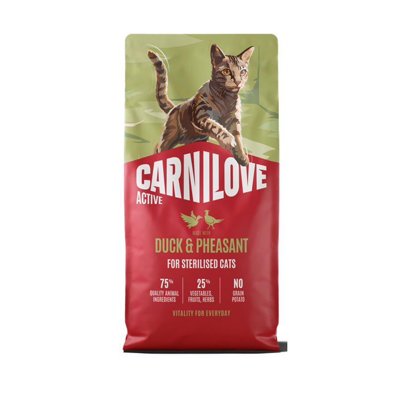 CARNILOVE CAT ACTIVE STERILISED DUCK AND PHEASANT CARNILOVE CAT ACTIVE STERILISED DUCK AND PHEASANT
