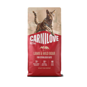 CARNILOVE CAT ACTIVE STERILISED LAMB AND WILD BOAR