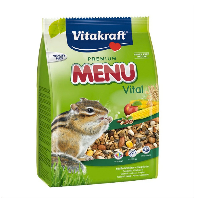 VITAKRAFT MENU VITAL LIFE ΒΑΣΙΚΗ ΤΡΟΦΗ ΓΙΑ ΣΚΙΟΥΡΟΥΣ 600gr