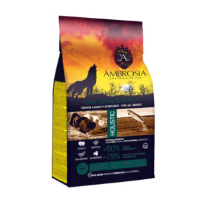 AMBROSIA DOG GRAIN FREE SENIOR LIGHT STERILISED TURKEY AND SALMON