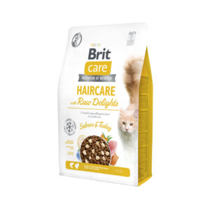 BRIT CARE CAT HAIRCARE WITH RAW DELIGHTS SALMON AND TURKEY 2kg