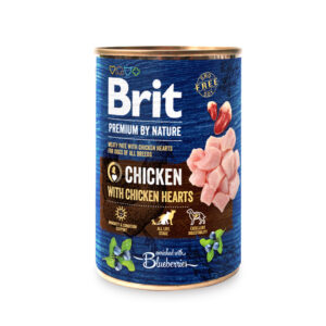 BRIT PREMIUM BY NATURE ADULT CHICKEN WITH HEARTS 800gr