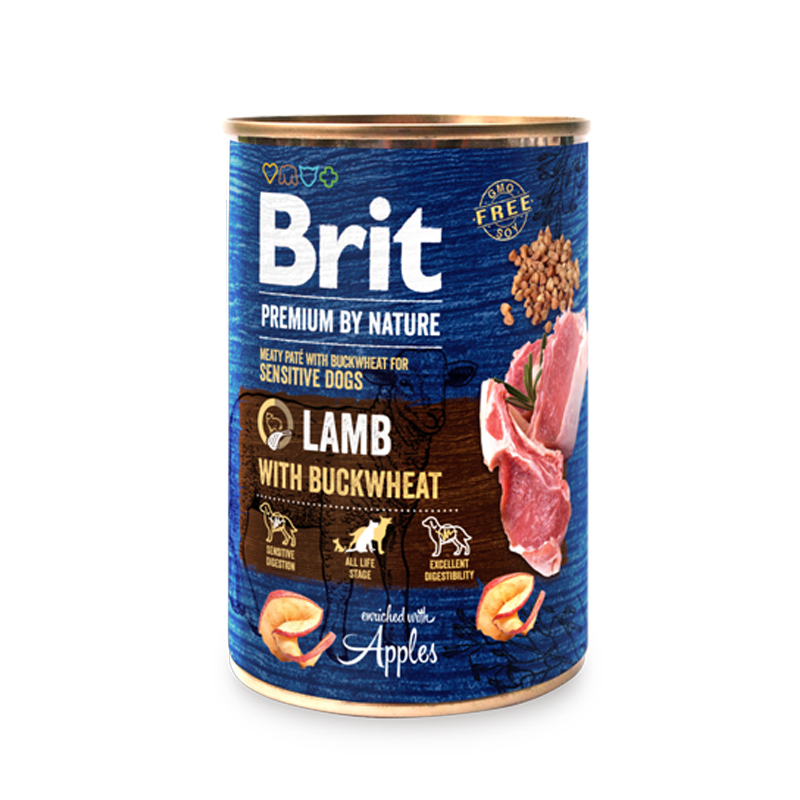 BRIT PREMIUM BY NATURE ADULT LAMB WITH BUCKHEARTS 800gr BRIT PREMIUM BY NATURE ADULT LAMB WITH BUCKHEARTS 800gr