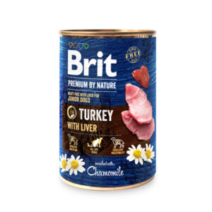 BRIT PREMIUM BY NATURE ADULT TURKEY WITH LIVER 800gr