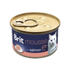 BRIT PREMIUM BY NATURE CAT CAN MOUSSE SALMON 85gr