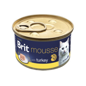 BRIT PREMIUM CAT CAN MOUSSE TURKEY 85gr