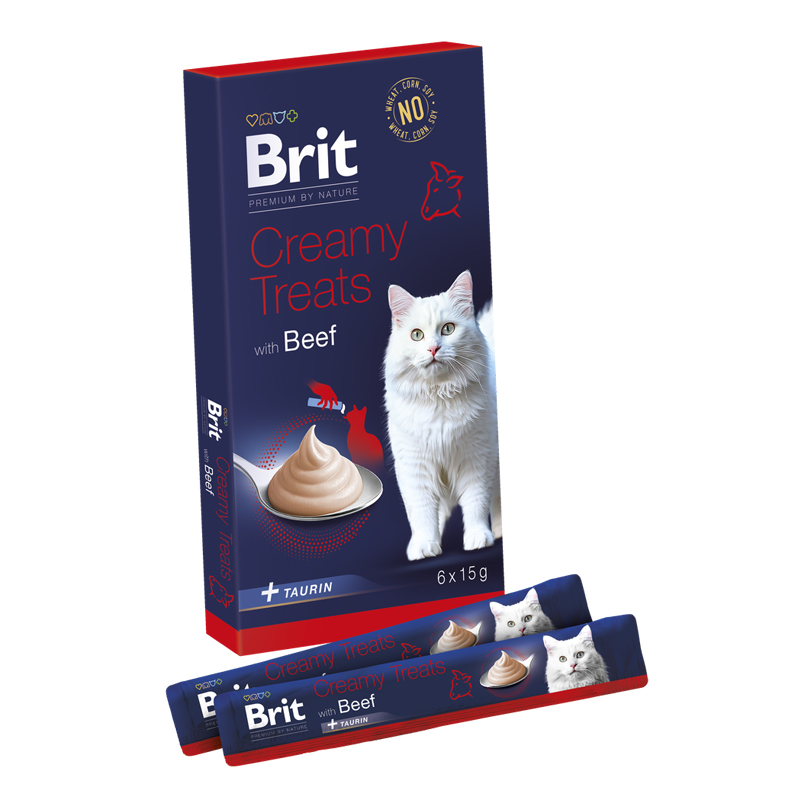 BRIT PREMIUM CAT CNACK CREAMY BEEF 6x15gr BRIT PREMIUM CAT CNACK CREAMY BEEF 6x15gr