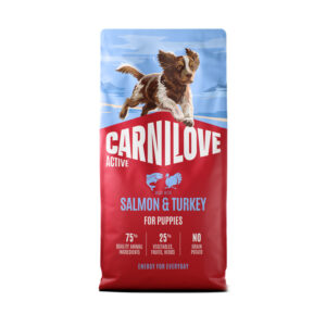 CARNILOVE DOG ACTIVE PUPPIES SALMON AND TURKEY 1.5kg