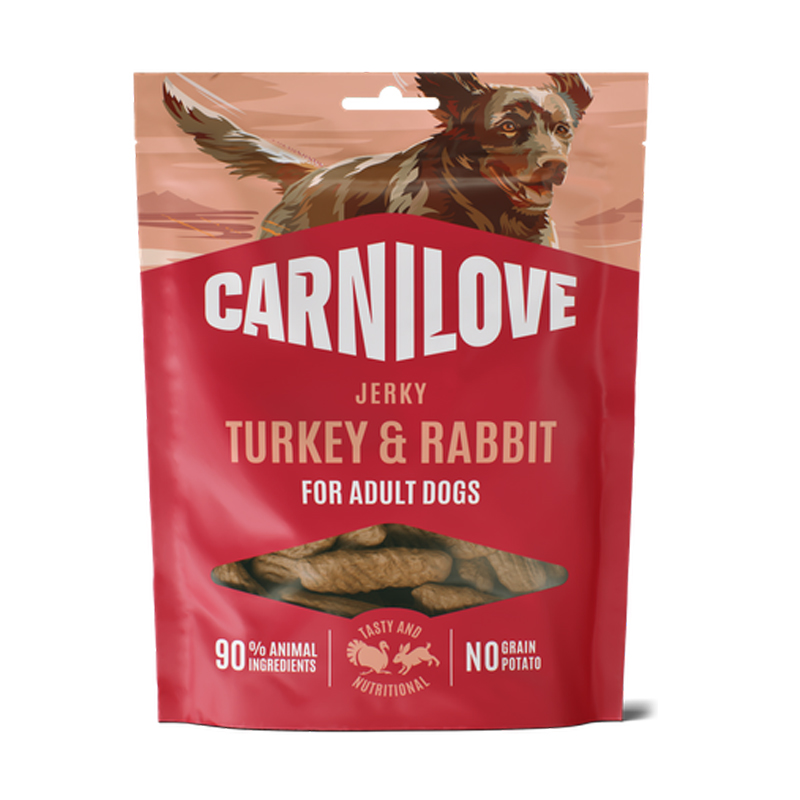 CARNILOVE DOG SNACK JERKY TURKEY AND RABBIT 100gr