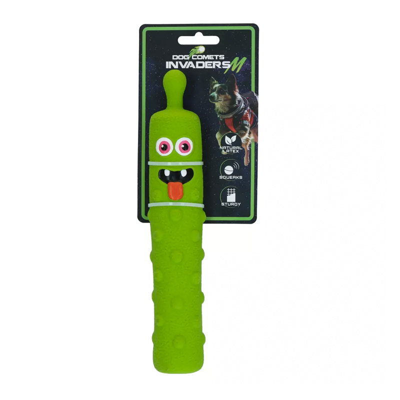 DOG COMETS INVADERS LATEX GREEN M 210x40x40mm DOG COMETS INVADERS LATEX GREEN M 210x40x40mm