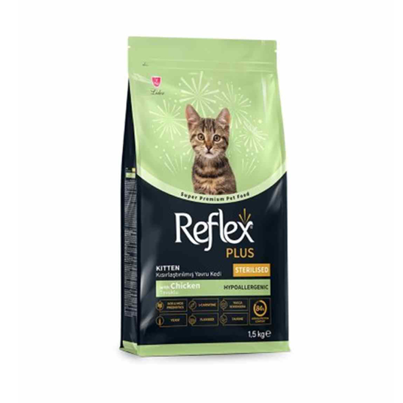 REFLEX PLUS KITTEN FOOD STERILISED CHICKEN 1.5kg