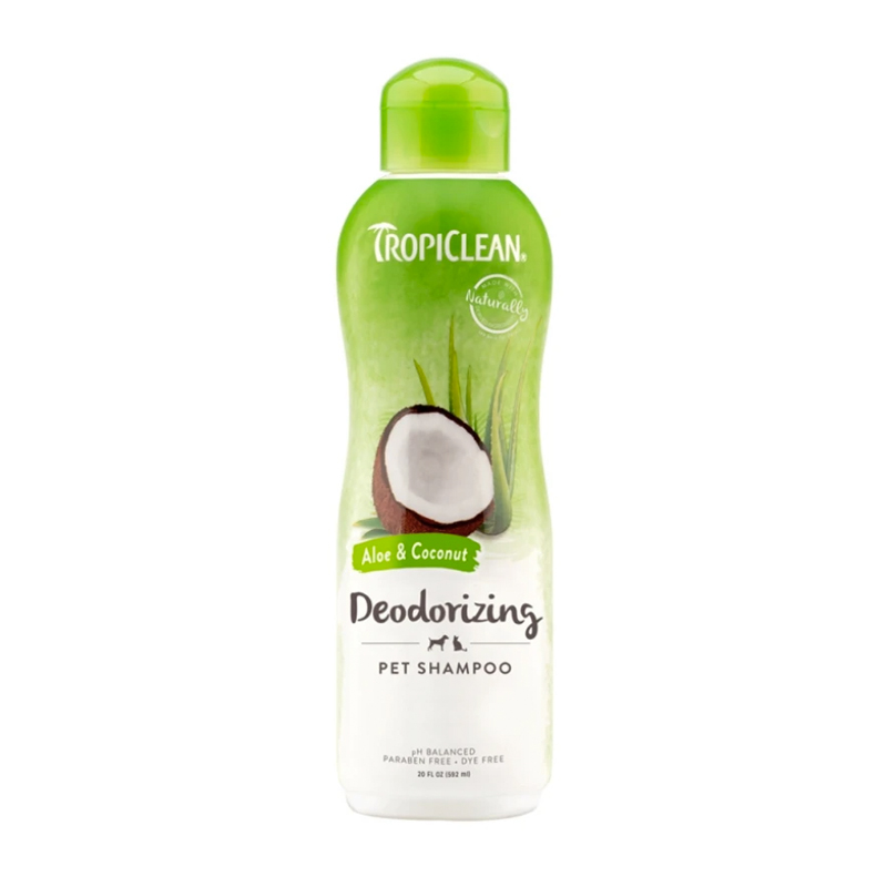 TROPICLEAN DEODORIZING SHAMPOO ΑΛOΗ KAI ΚΑΡYΔΑ 592ml